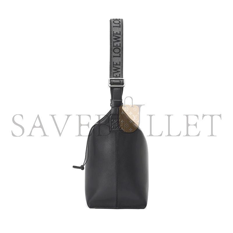 LOEWE CUBI CROSSBODY BAG IN SUPPLE SMOOTH CALFSKIN AND JACQUARD B906K70X13 (44*30*18cm)